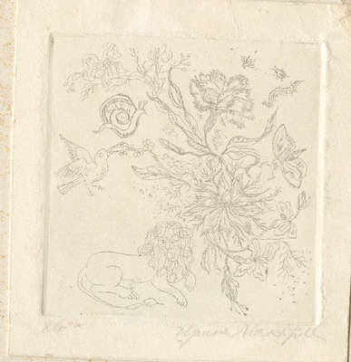 Макарова Ирина Васильевна. Лот из четырех офортов, закрепленных на одном паспарту